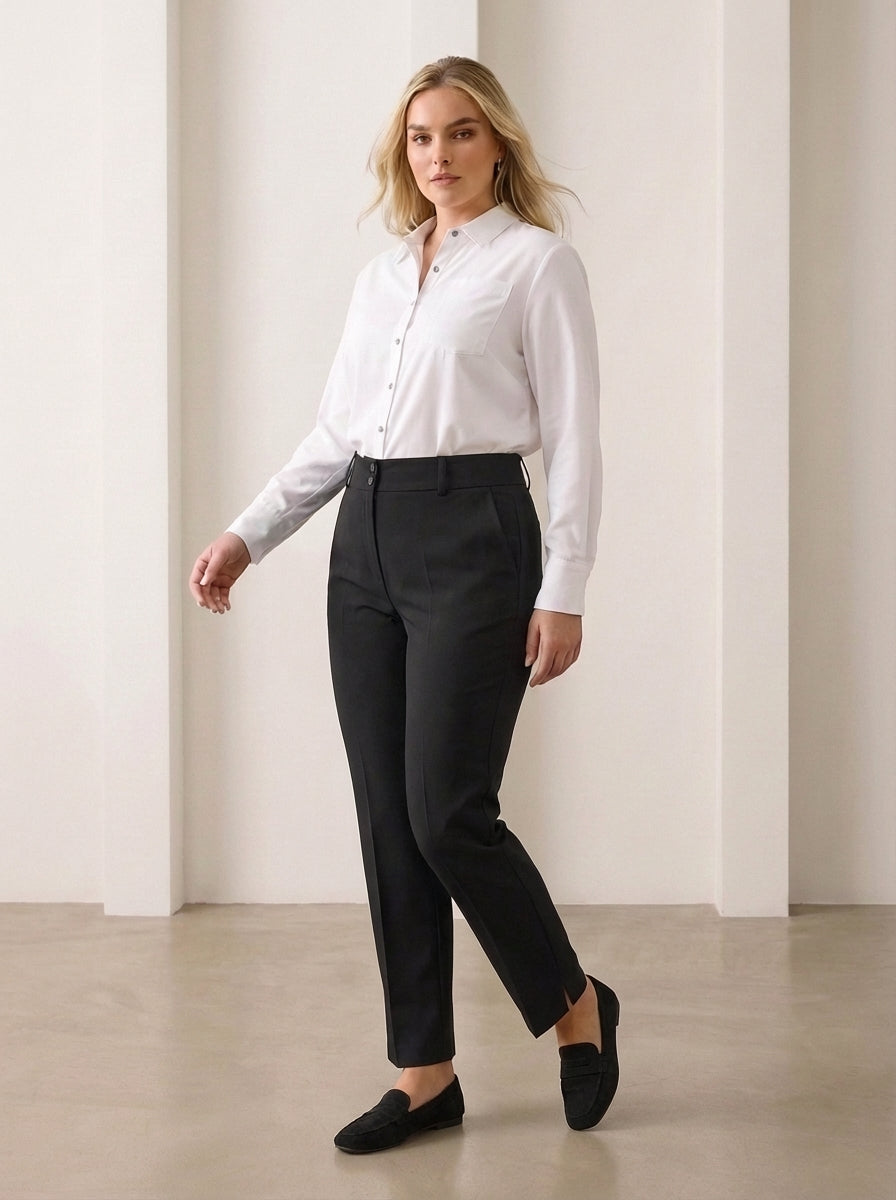 Plus Size Women's High-Waist Tailored Trousers - Image 88