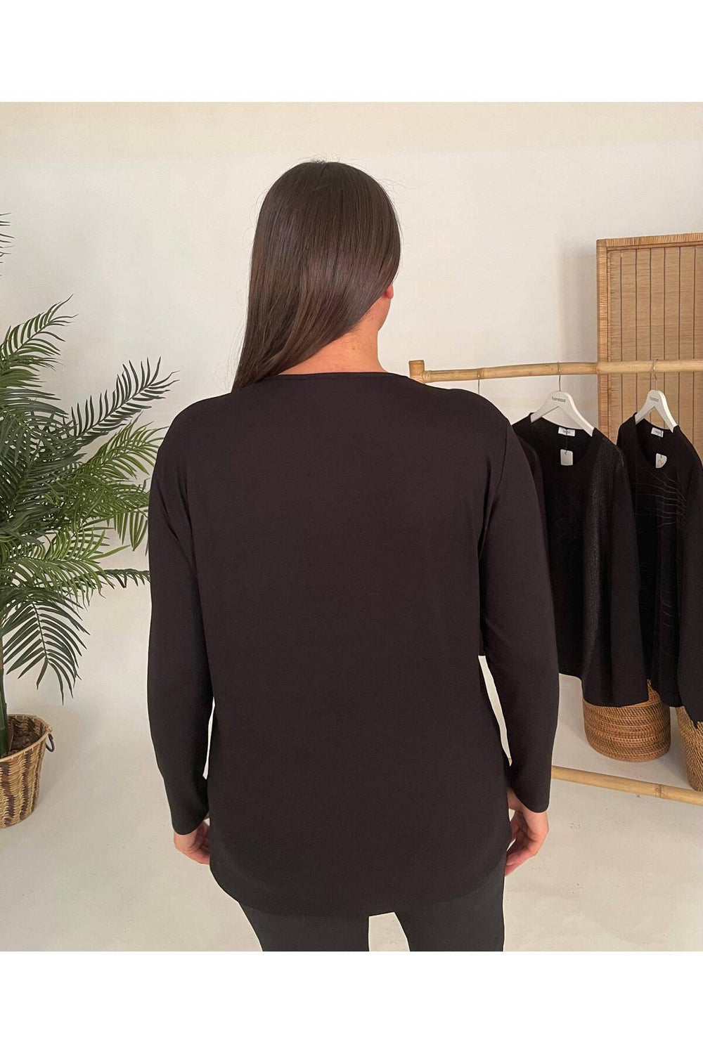 HANEZZA Plus Size Mercerized Blouse - Floral Patterned Cotton - Image 6