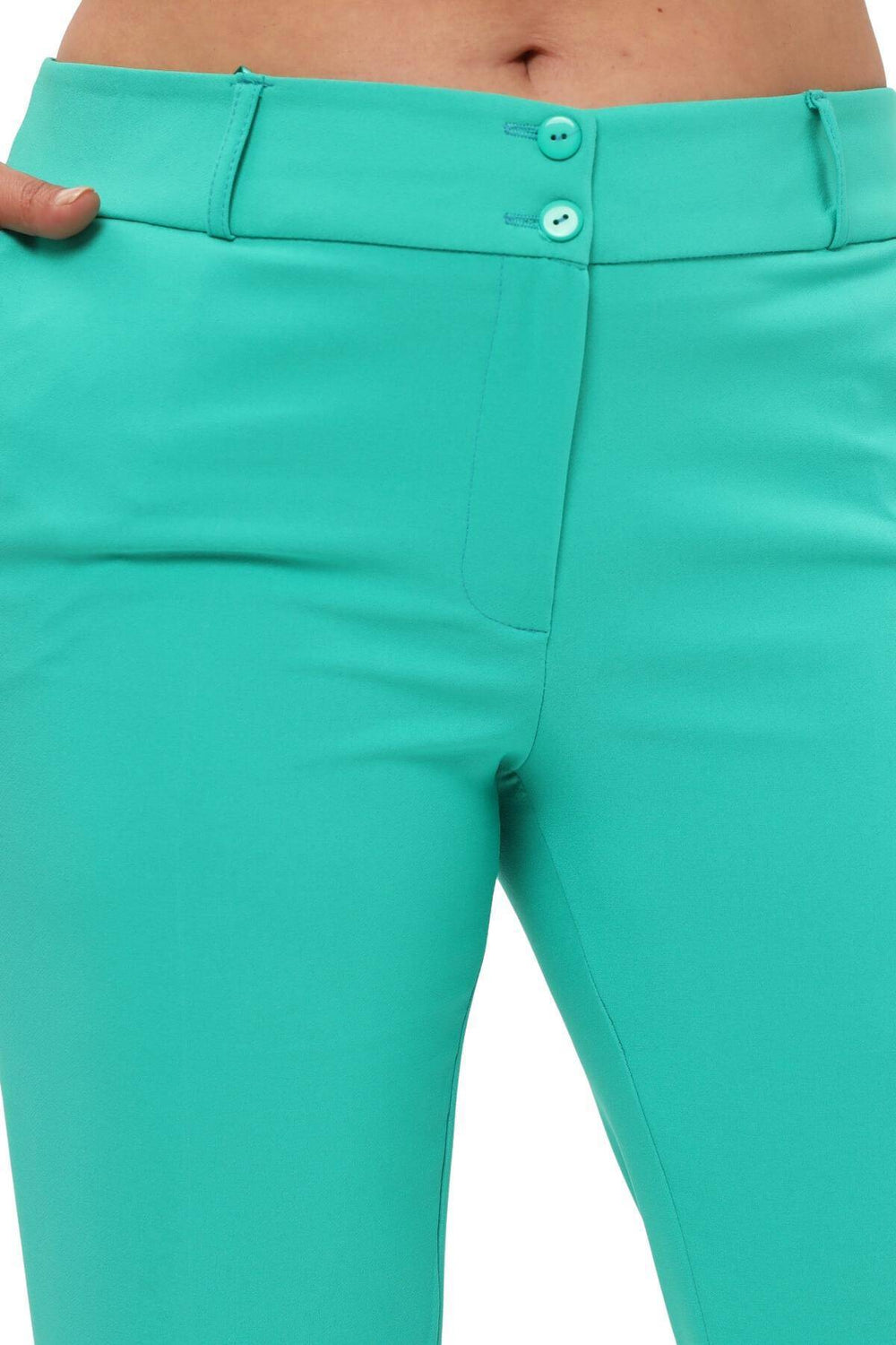 Plus Size Women's High-Waist Tailored Trousers - Image 4