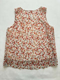 Organza-Bluse mit Blumenmuster