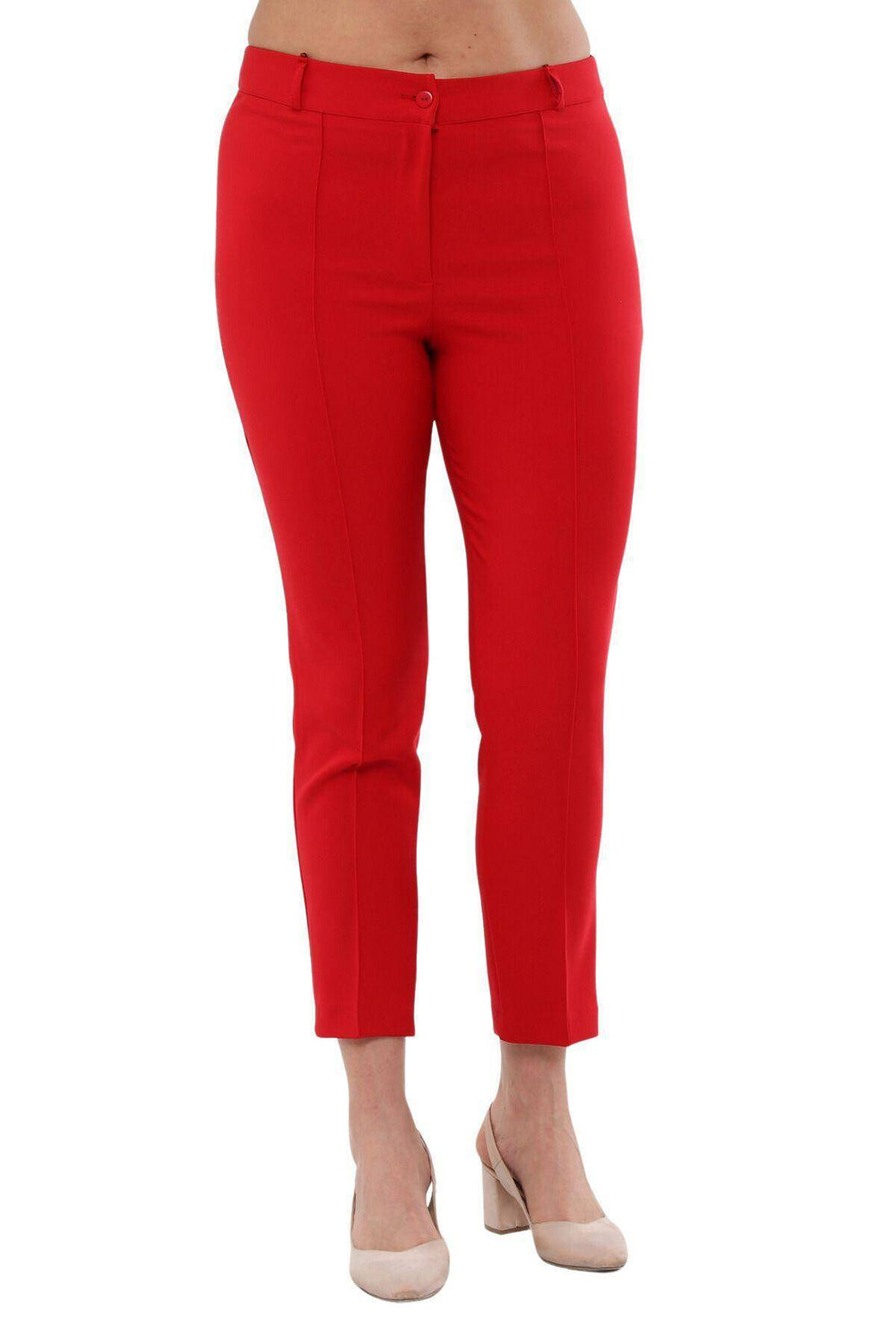 Büyük Beden Kadın Yüksek Bel Likralı Atlas Pantolon - Image 60