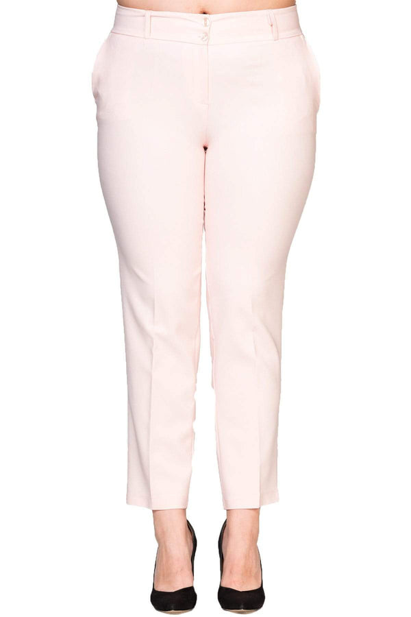 Plus Size Women's High-Waist Tailored Trousers