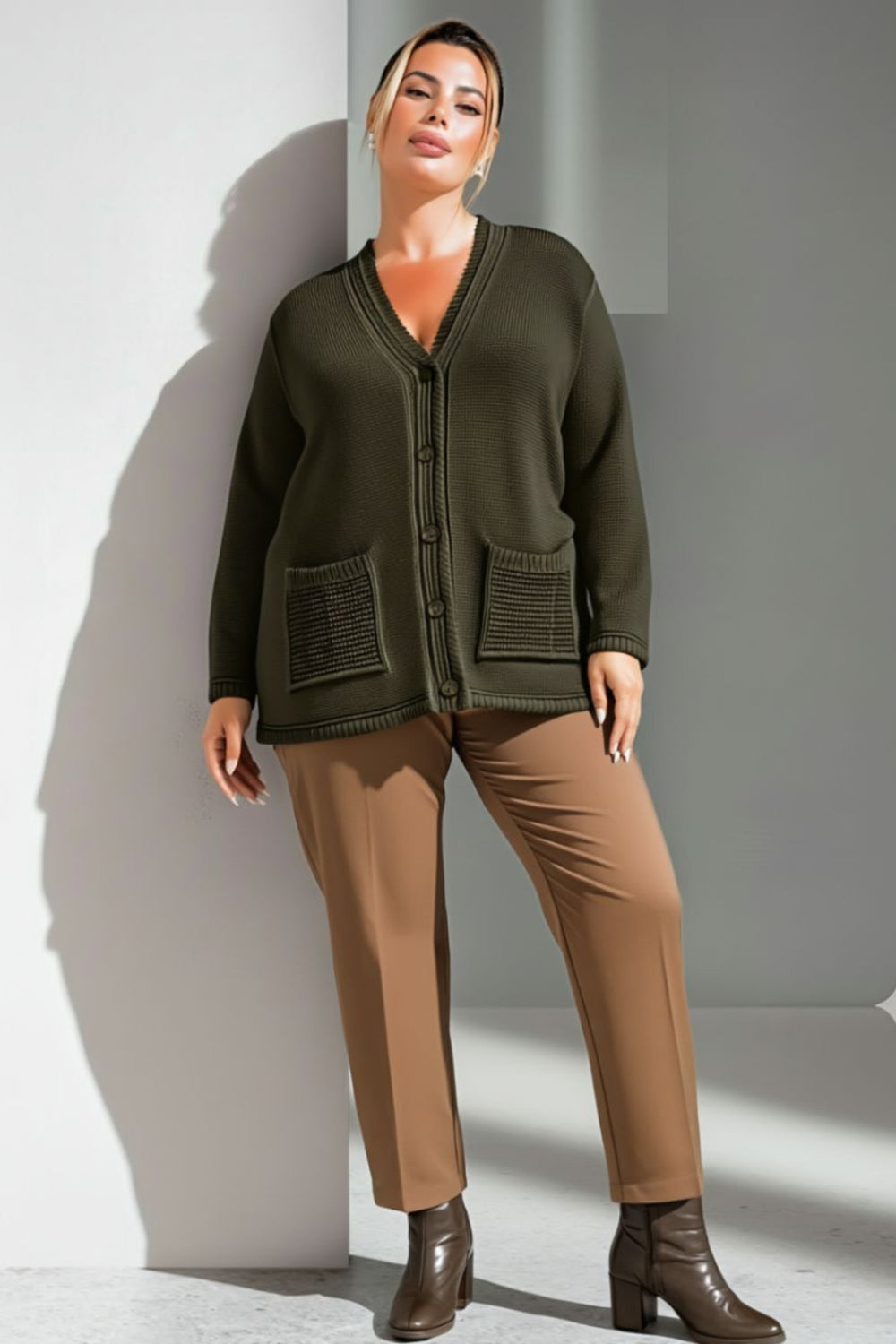 Элегантность кардиганов больших размеров с качеством от Hanezza - Image 9