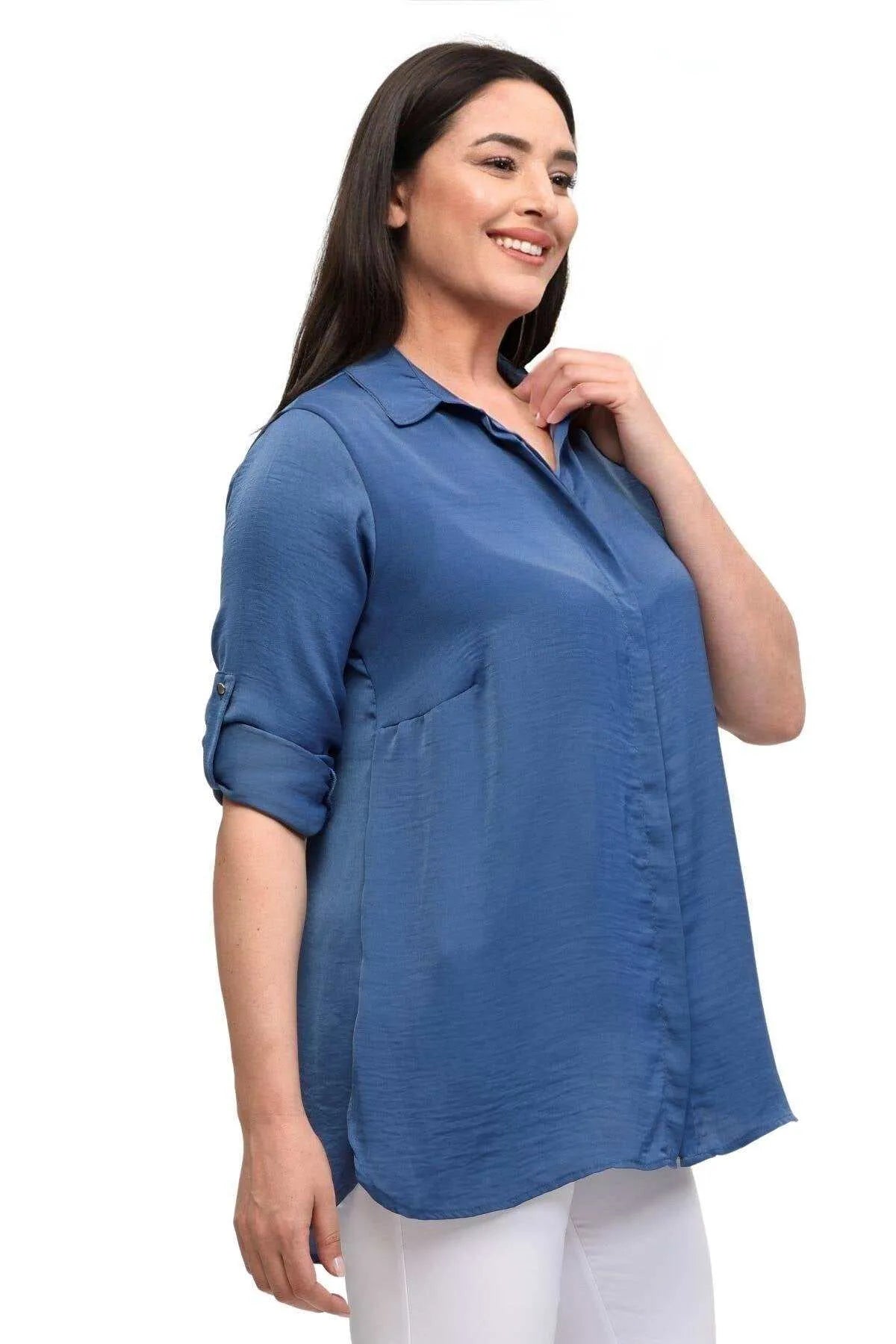 Colori che Esprimono il Tuo Stile: Camicie Eleganti Jesica in Tessuto Taglie Forti