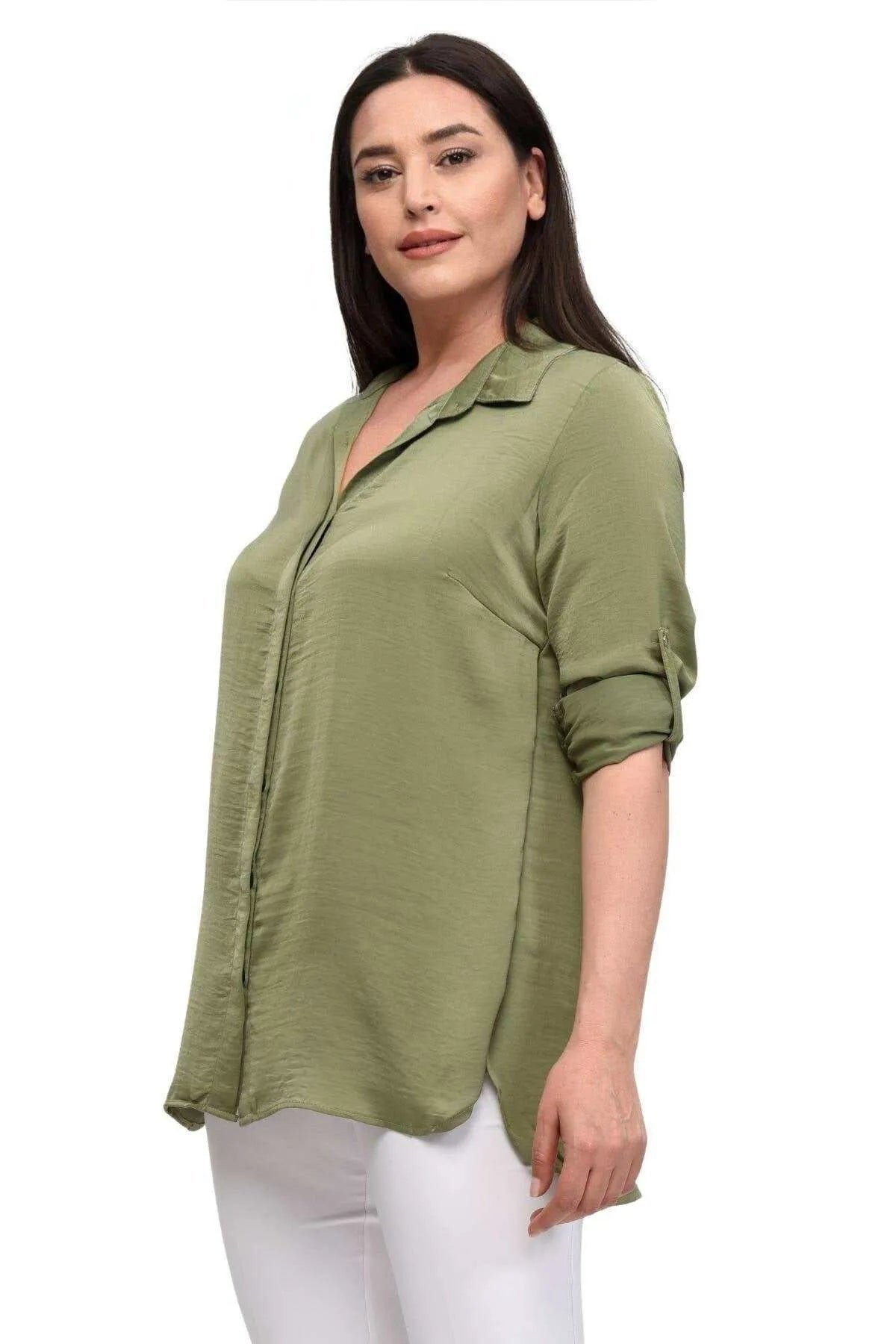 Colori che Esprimono il Tuo Stile: Camicie Eleganti Jesica in Tessuto Taglie Forti