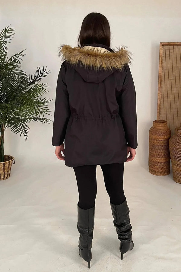 Plus Size Sporty Jacket - Cotton Viscose Fabric