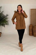 Sportjacke Große Größen aus Baumwolle und Viskose