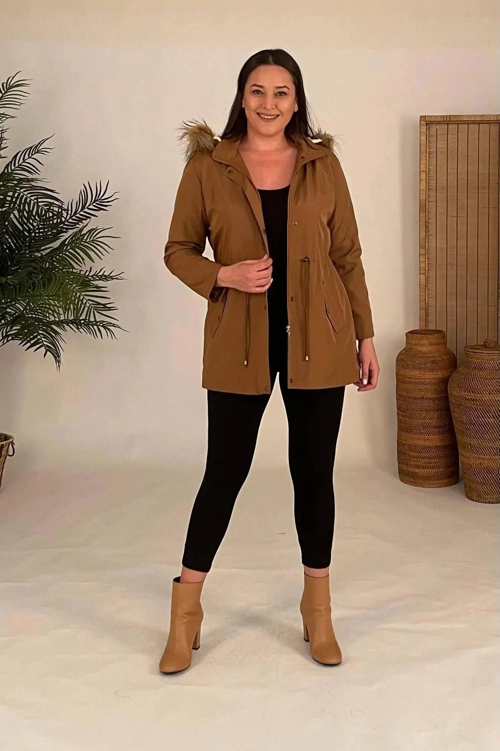 Plus Size Sporty Jacket - Cotton Viscose Fabric - Image 8