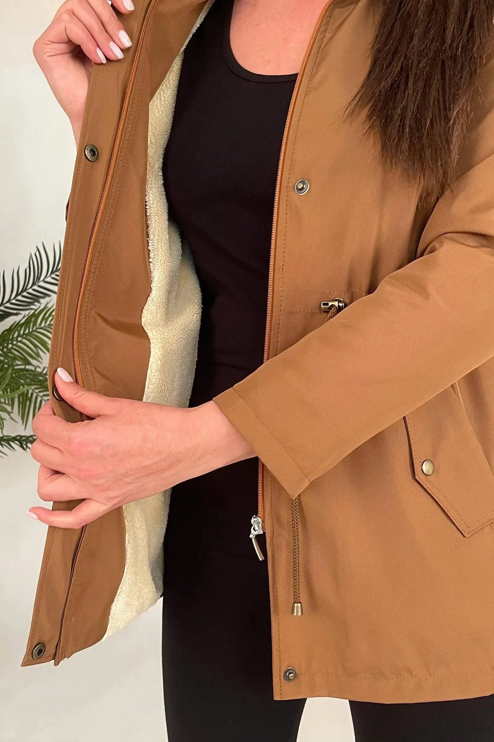 Plus Size Sporty Jacket - Cotton Viscose Fabric - Image 11