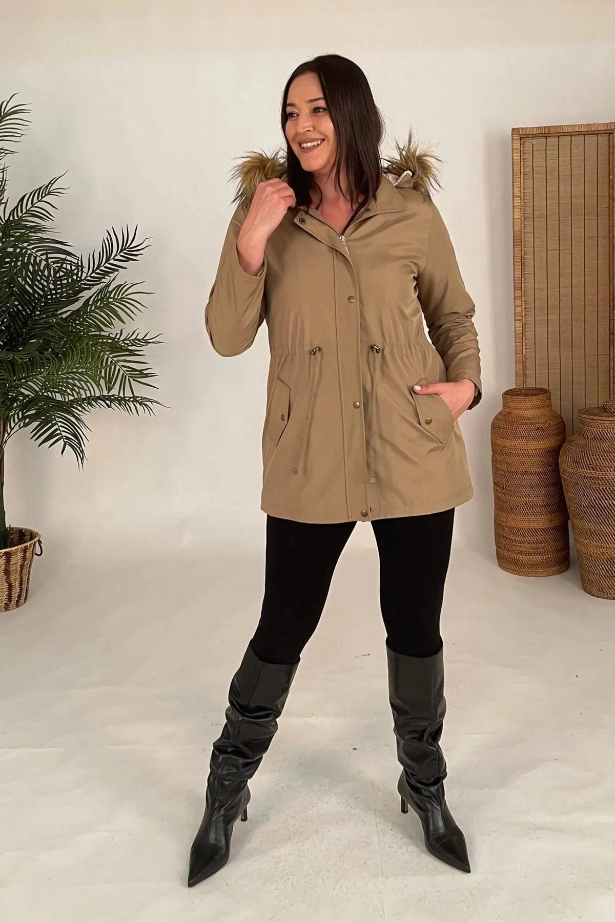 Sportjacke Große Größen aus Baumwolle und Viskose