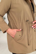 Sportjacke Große Größen aus Baumwolle und Viskose