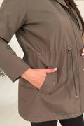Sportjacke Große Größen aus Baumwolle und Viskose