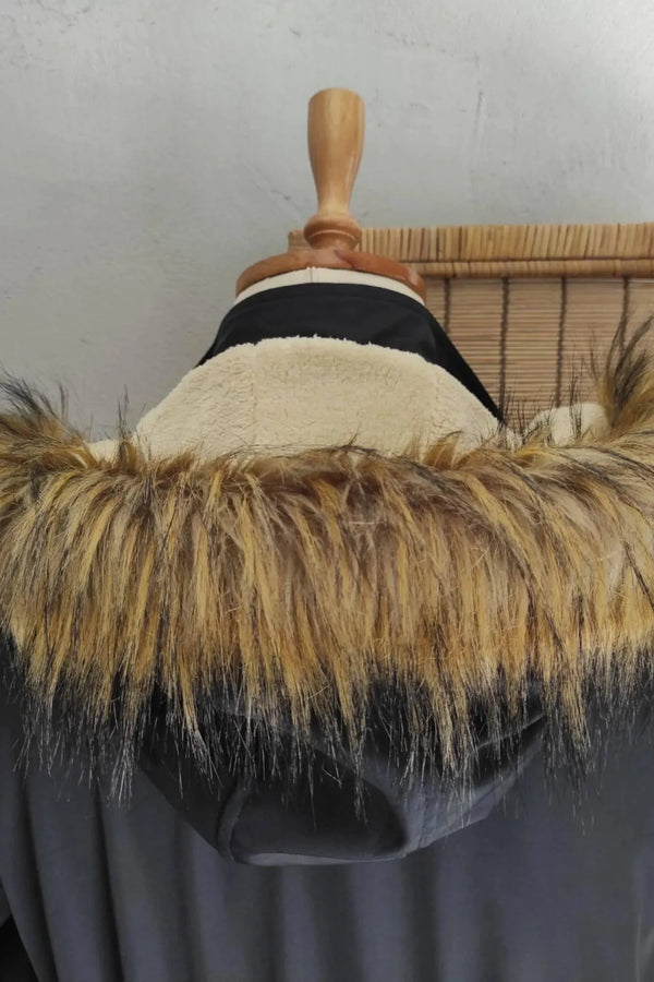 Plus Size Sporty Jacket - Cotton Viscose Fabric