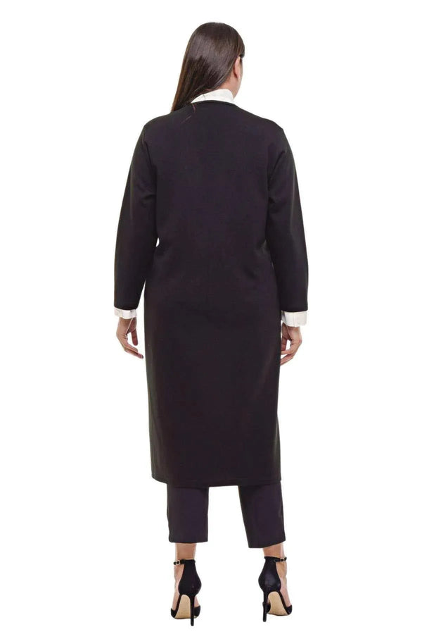 Büyük Beden  Çelik Örgü Triko Hırka - Pamuk Viskon Karışımı