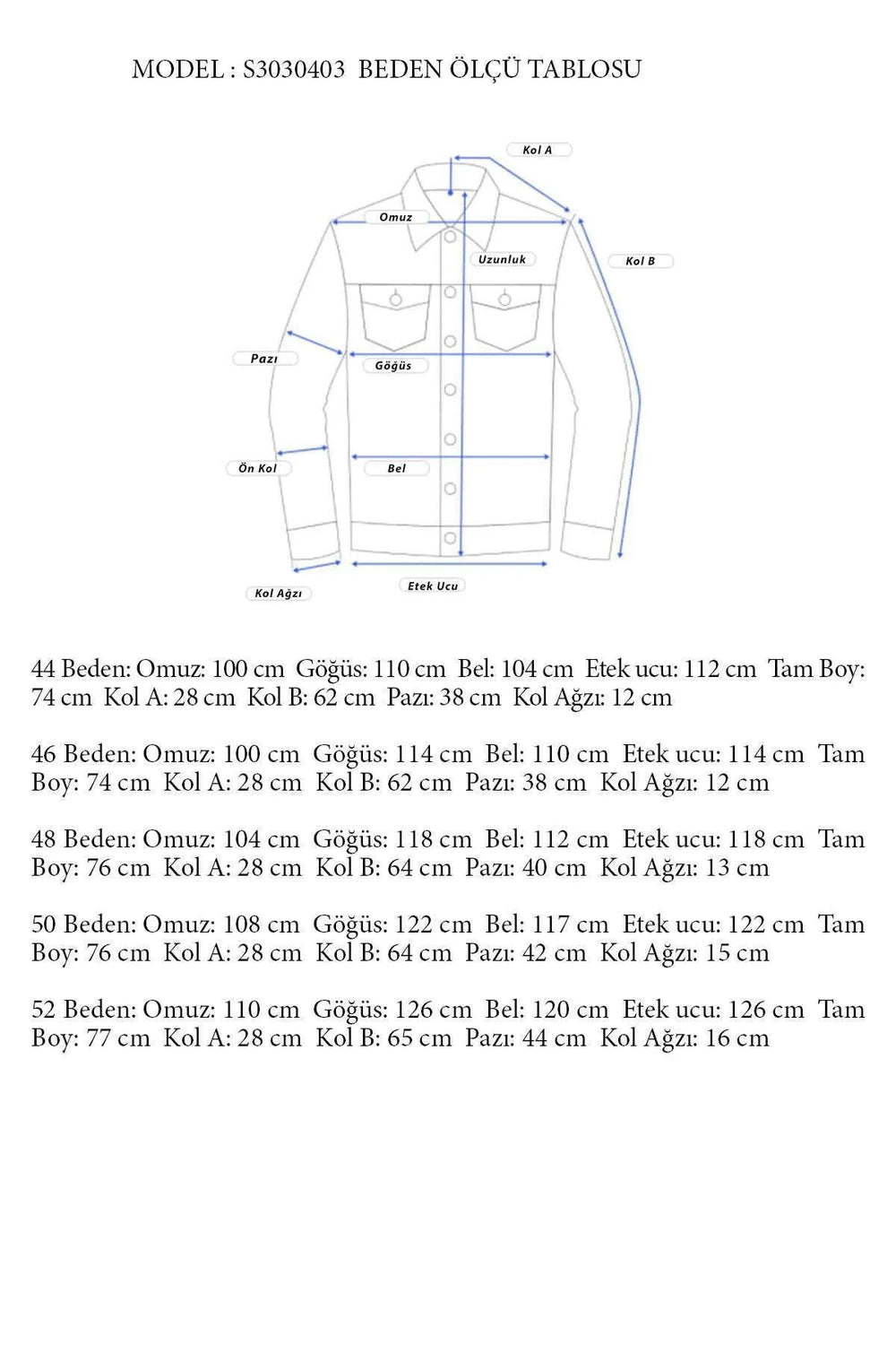 Büyük Beden Desenli Kot Ceket - Pamuklu Viskon Kumaş - Image 9