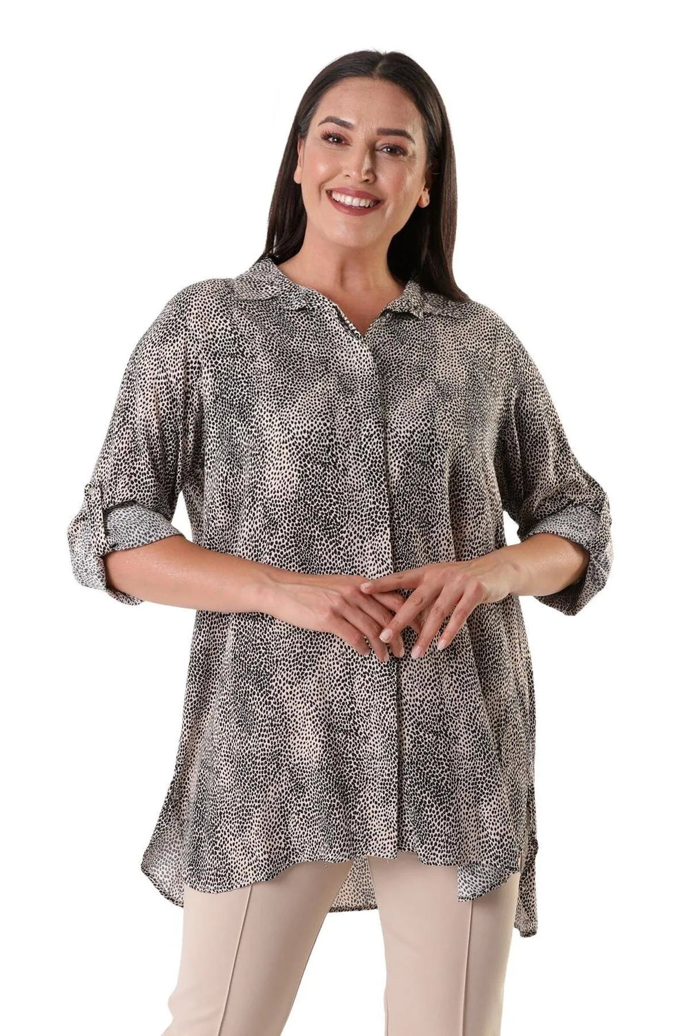 Рубашка с леопардовым принтом: подчеркните свой стиль больших размеров - Image 1