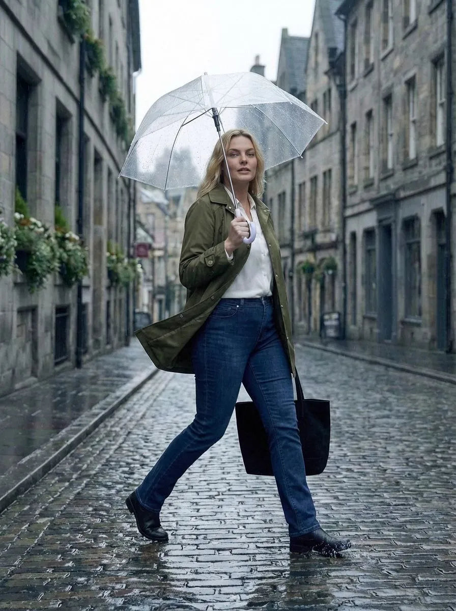 Женский бордовый тренч больших размеров с водоотталкивающим эффектом и комфортным кроем на подкладке - Image 13