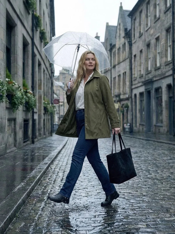 Женский бордовый тренч больших размеров с водоотталкивающим эффектом и комфортным кроем на подкладке