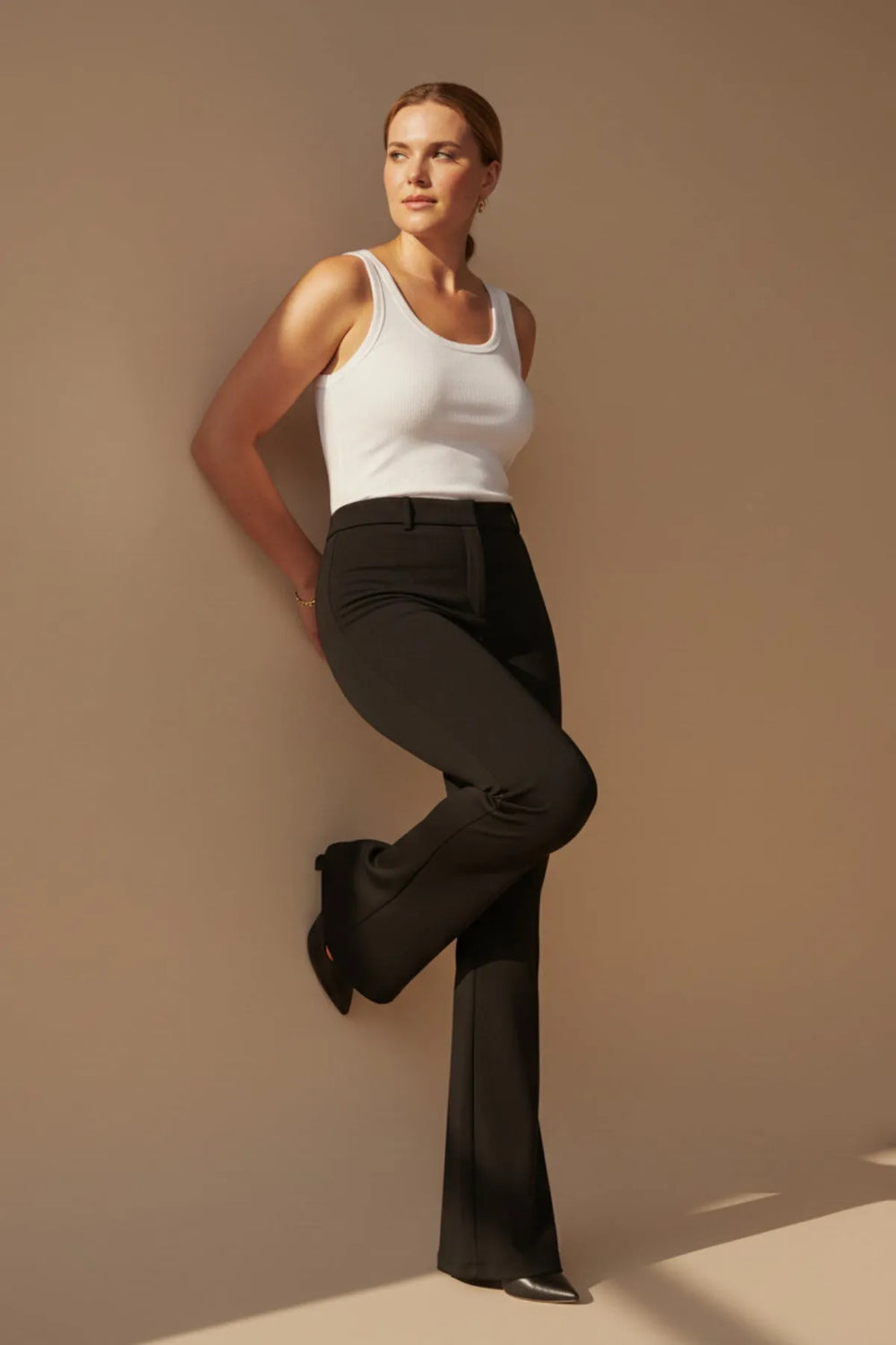 Büyük Beden Kadın İspanyol Paça Pantolon | Zarif ve Rahat Kesim - Image 17