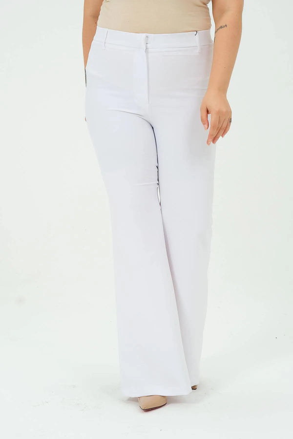 Büyük Beden Kadın İspanyol Paça Pantolon | Zarif ve Rahat Kesim