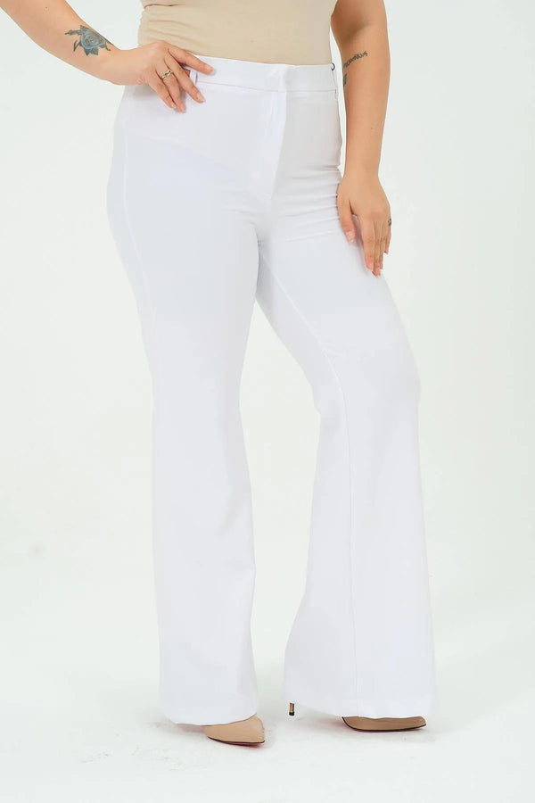 Büyük Beden Kadın İspanyol Paça Pantolon | Zarif ve Rahat Kesim