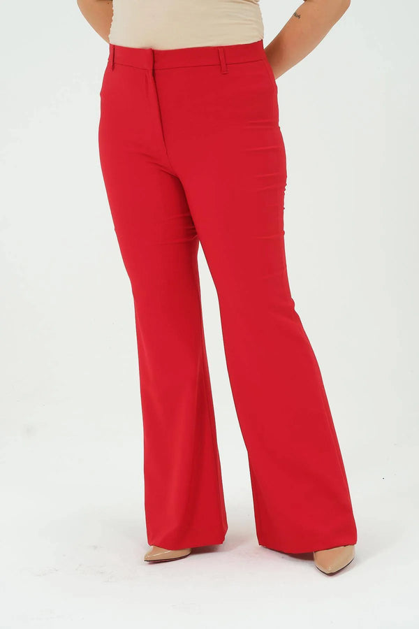 Büyük Beden Kadın İspanyol Paça Pantolon | Zarif ve Rahat Kesim