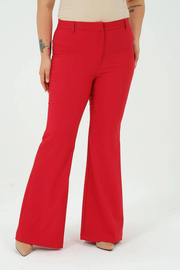 Büyük Beden Kadın İspanyol Paça Pantolon | Zarif ve Rahat Kesim