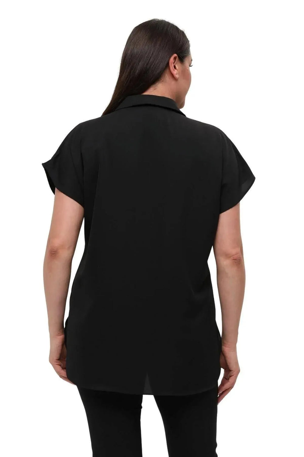 Plus Size Women's Jessica Satin Blouse - Modern Cut Elegant Collar - Image 13