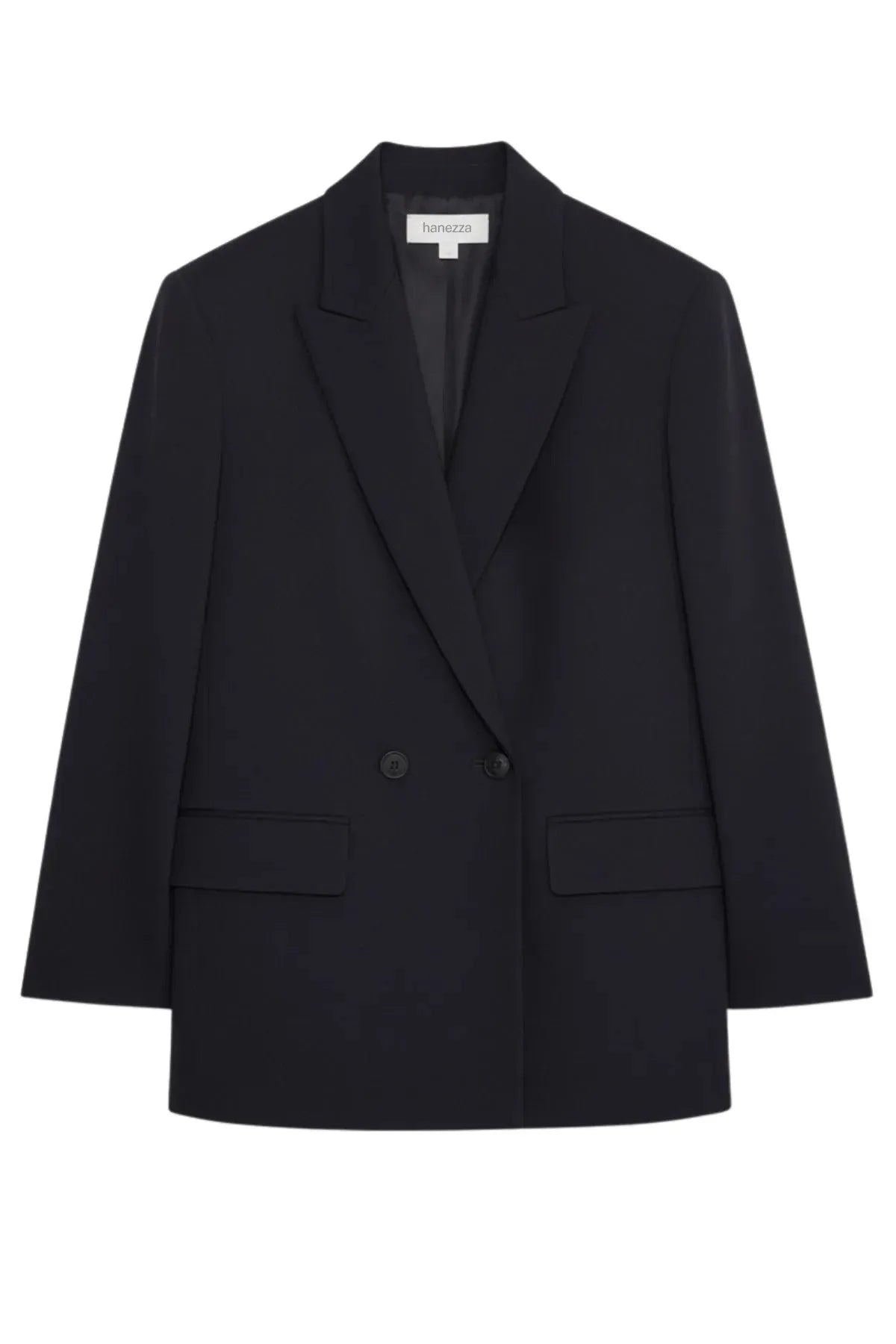 Büyük Beden Kadın Büyük Beden Kadın Oversize Vatkalı Astarlı Blazer Ceket Büyük Beden Ceket Siyah Düz Kumaş