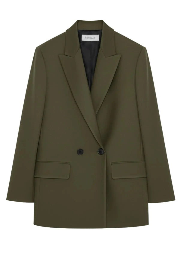 Женский жакет-блейзер больших размеров оверсайз с подкладкой и подплечниками