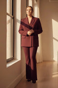 Plus Size Damen Oversize Blazer mit Schulterpolstern und Futter