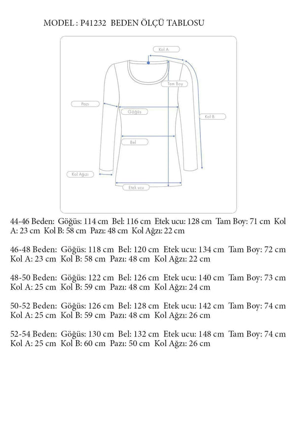 Büyük Beden Kadın  Şifon Fırfırlı Bluz - Astarlı
