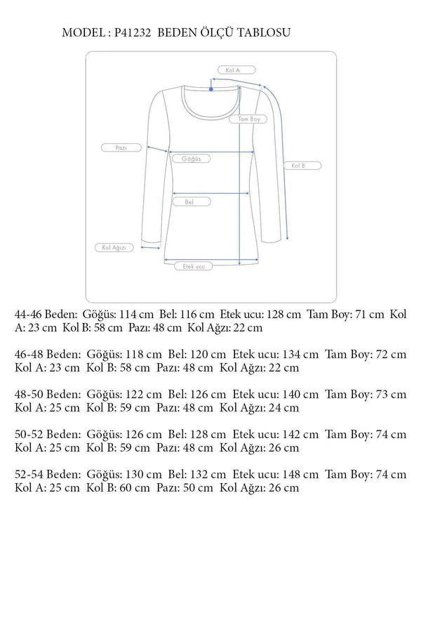 Büyük Beden Kadın  Şifon Fırfırlı Bluz - Astarlı