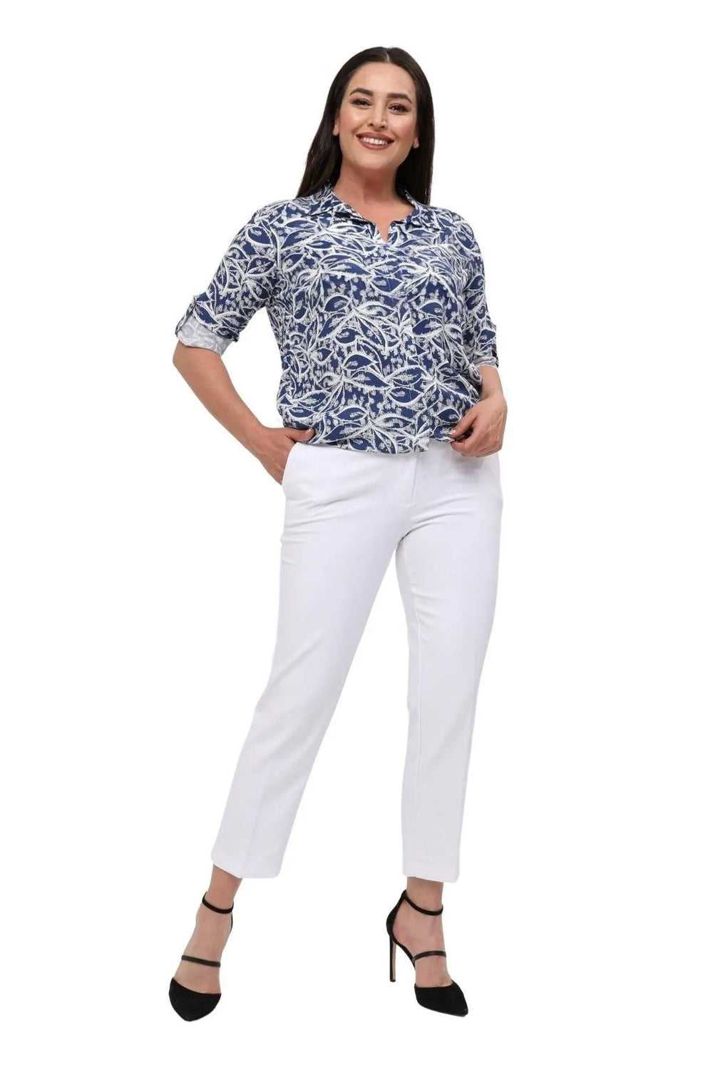 Женские брюки больших размеров с высокой талией и лайкрой - Комфорт и стиль на весь день - Image 8