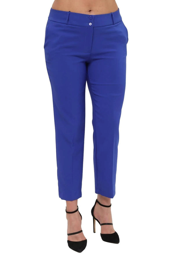 Женские брюки больших размеров с высокой талией и лайкрой - Комфорт и стиль на весь день