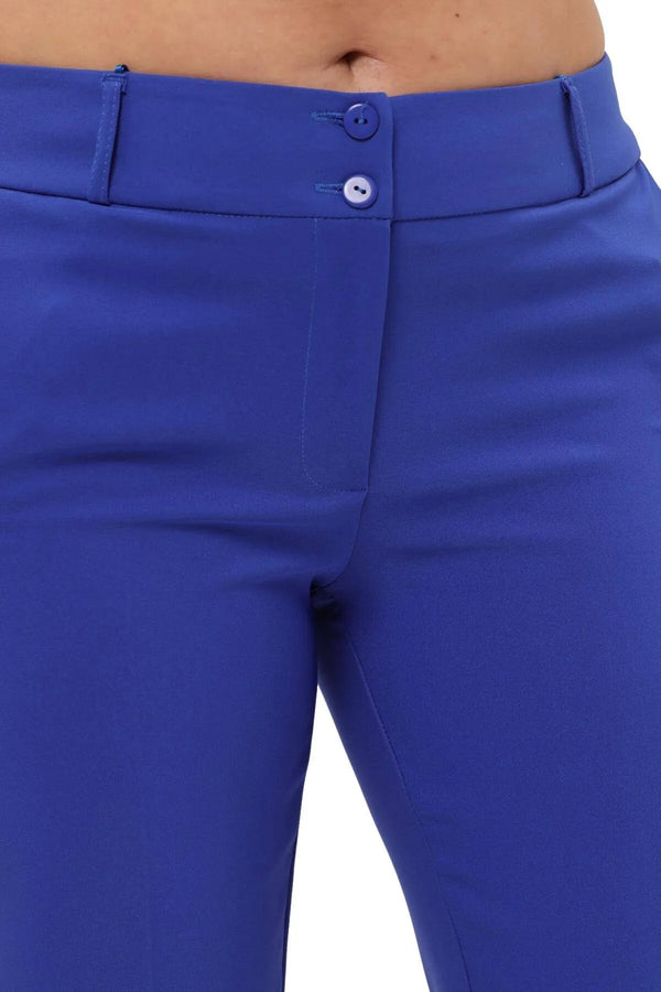 Женские брюки больших размеров с высокой талией и лайкрой - Комфорт и стиль на весь день