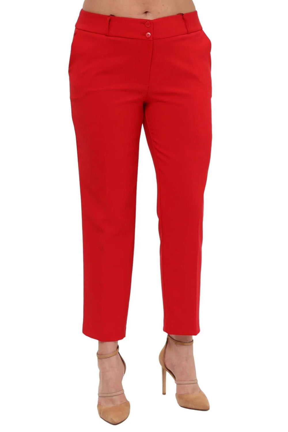 Женские брюки больших размеров с высокой талией и лайкрой - Комфорт и стиль на весь день - Image 17