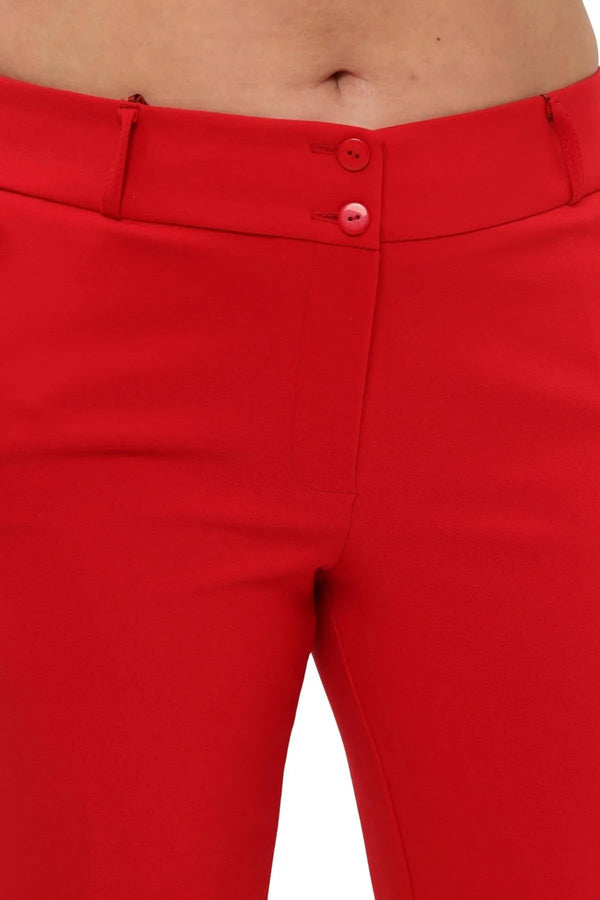 Женские брюки больших размеров с высокой талией и лайкрой - Комфорт и стиль на весь день