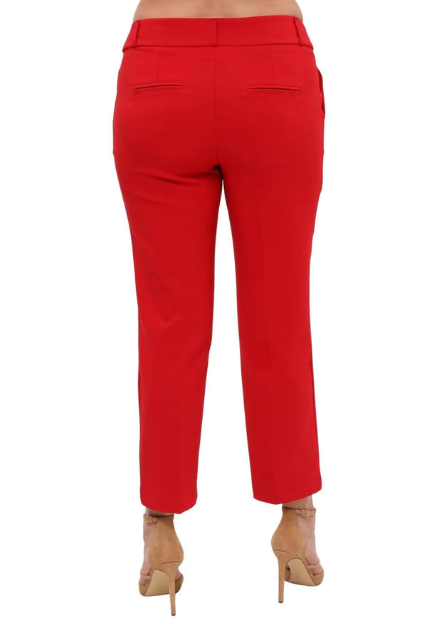 Женские брюки больших размеров с высокой талией и лайкрой - Комфорт и стиль на весь день