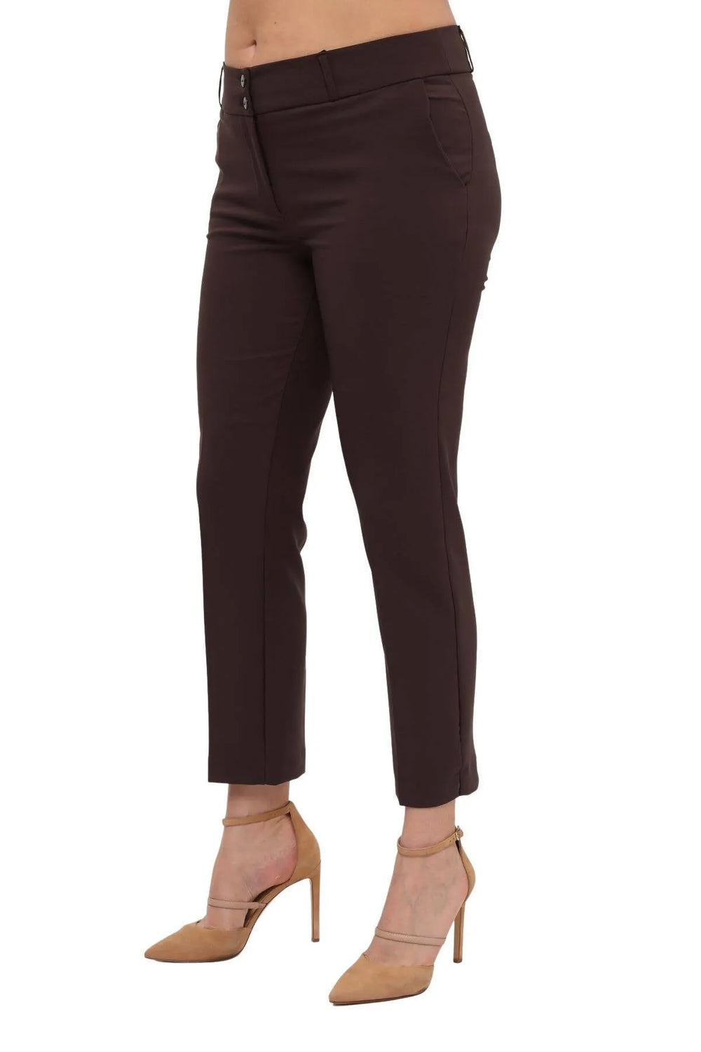 Женские брюки больших размеров с высокой талией и лайкрой - Комфорт и стиль на весь день - Image 30