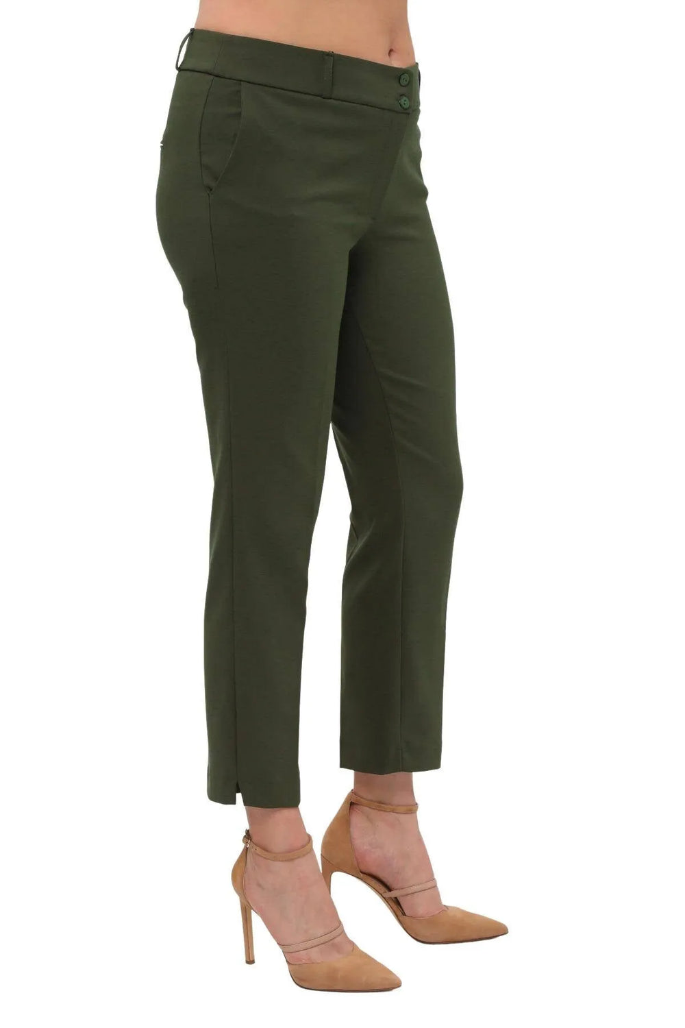 Женские брюки больших размеров с высокой талией и лайкрой - Комфорт и стиль на весь день - Image 32