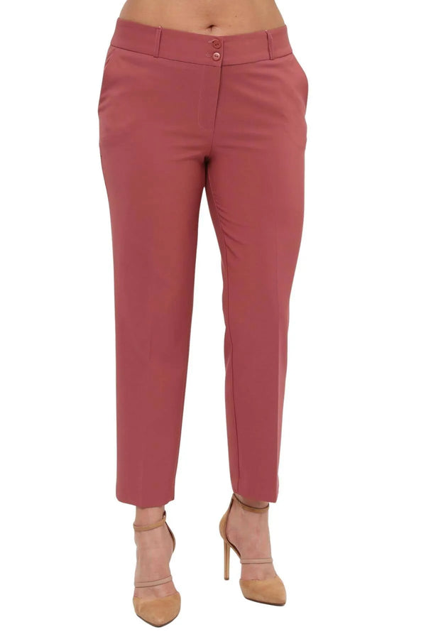 Женские брюки больших размеров с высокой талией и лайкрой - Комфорт и стиль на весь день