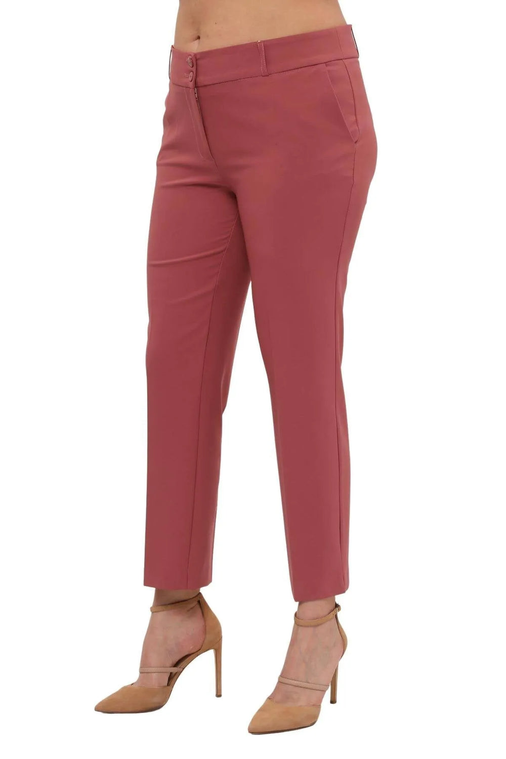 Женские брюки больших размеров с высокой талией и лайкрой - Комфорт и стиль на весь день - Image 44