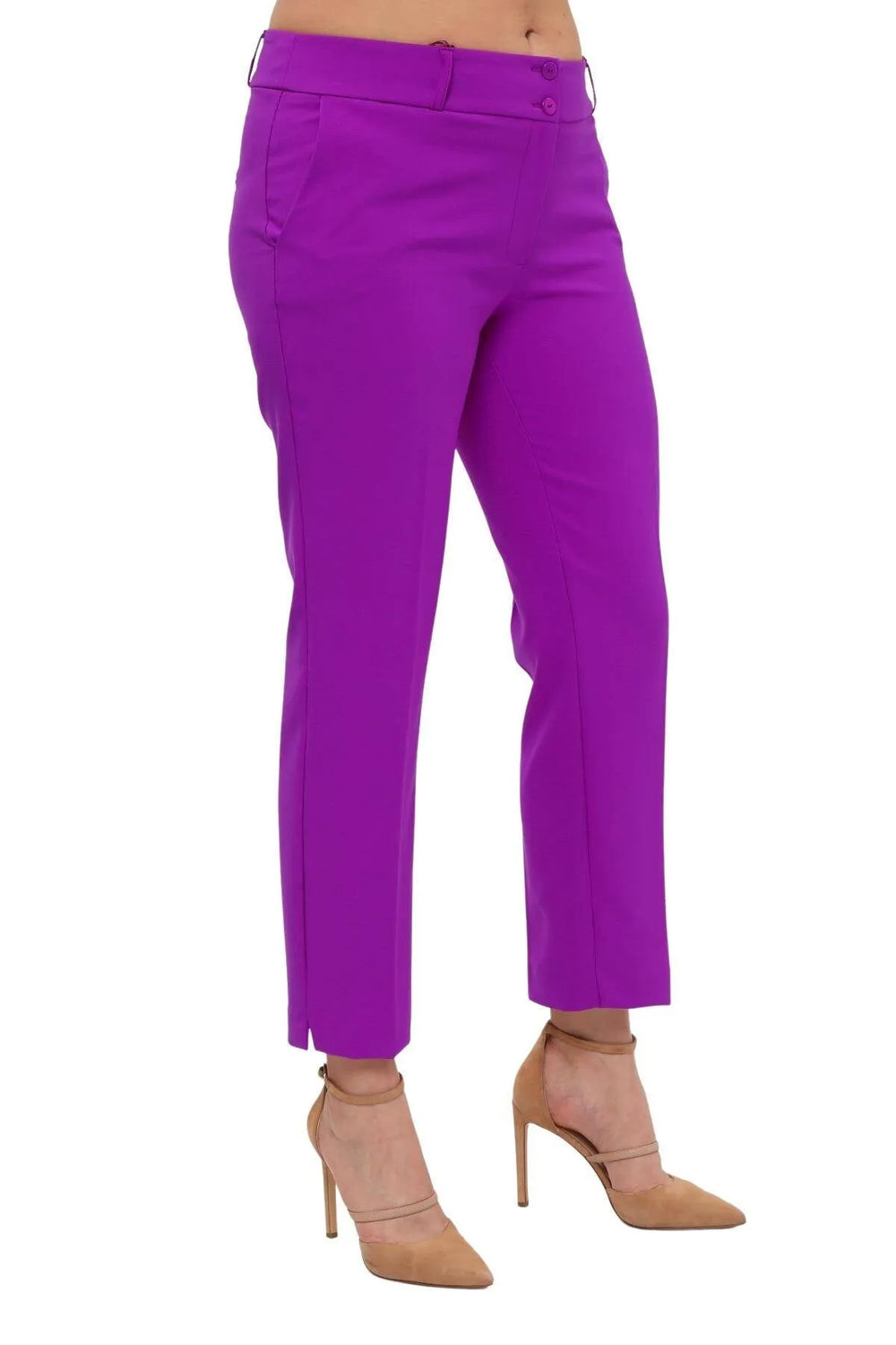 Женские брюки больших размеров с высокой талией и лайкрой - Комфорт и стиль на весь день - Image 46