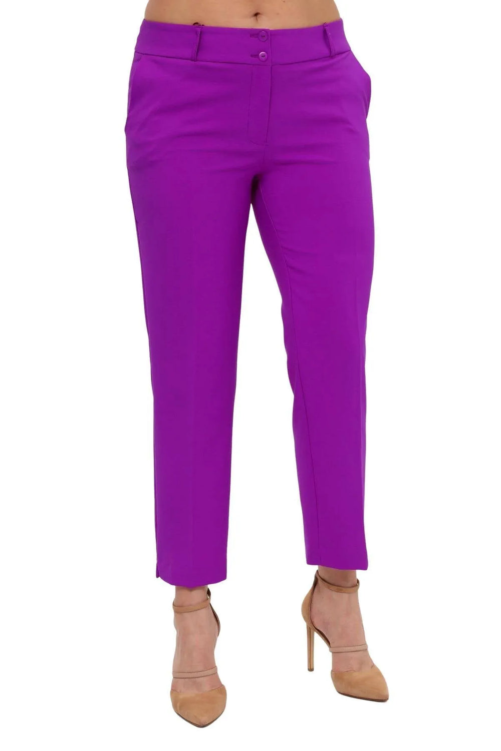 Женские брюки больших размеров с высокой талией и лайкрой - Комфорт и стиль на весь день - Image 48