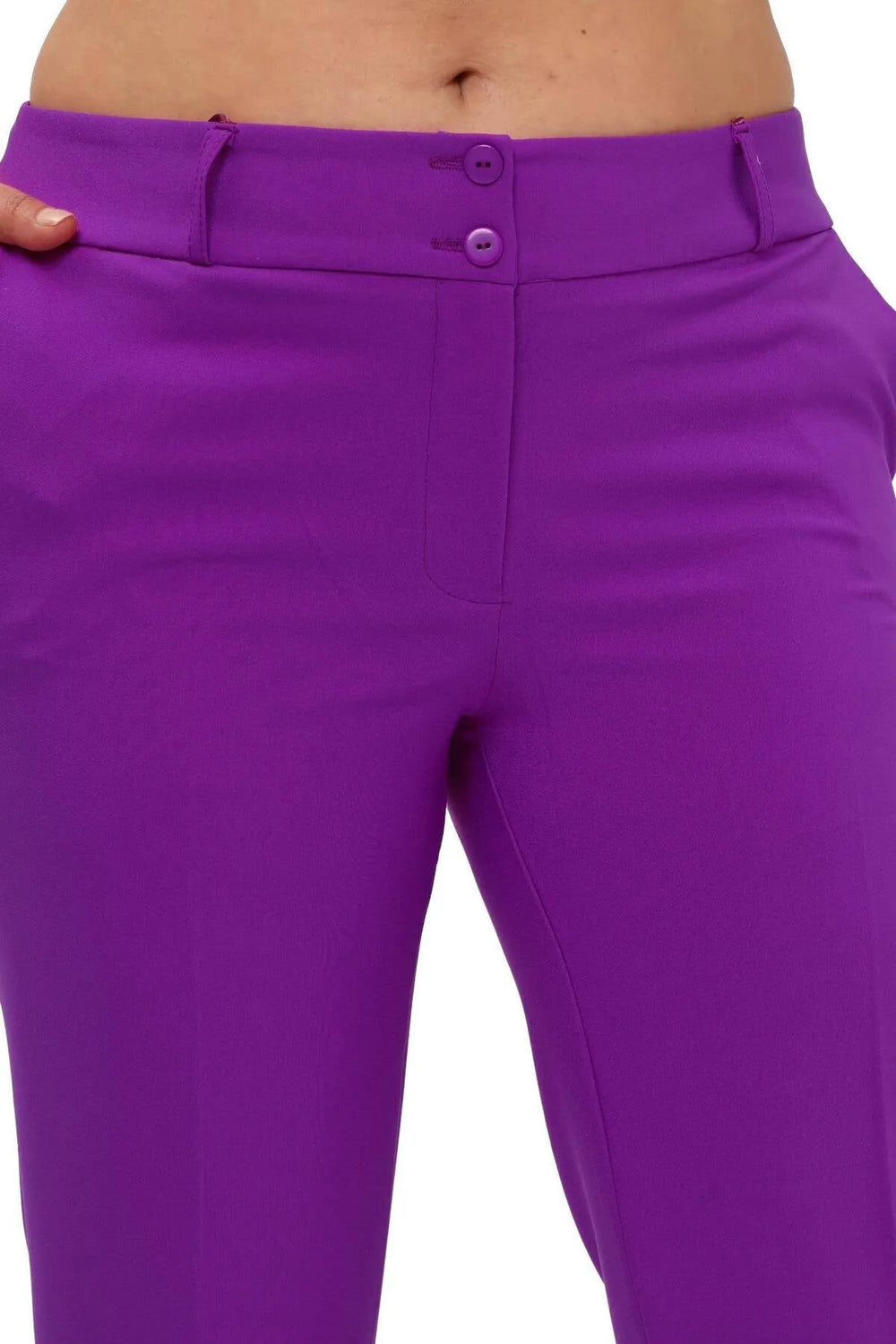 Женские брюки больших размеров с высокой талией и лайкрой - Комфорт и стиль на весь день - Image 49