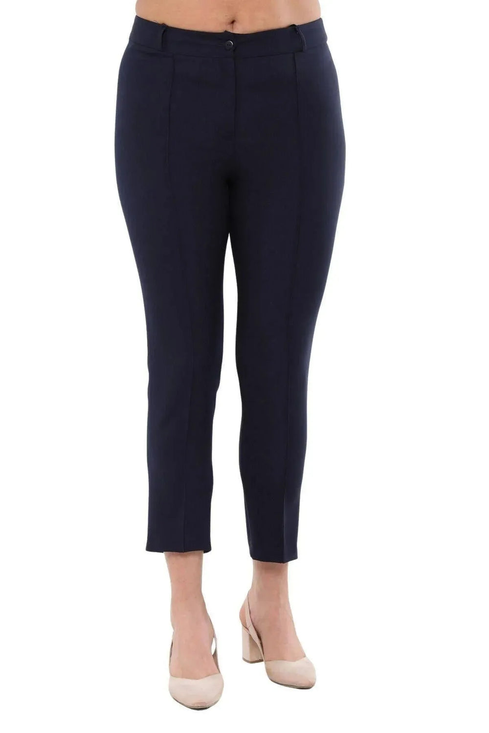 Büyük Beden Kadın Yüksek Bel Likralı Atlas Pantolon - Image 35