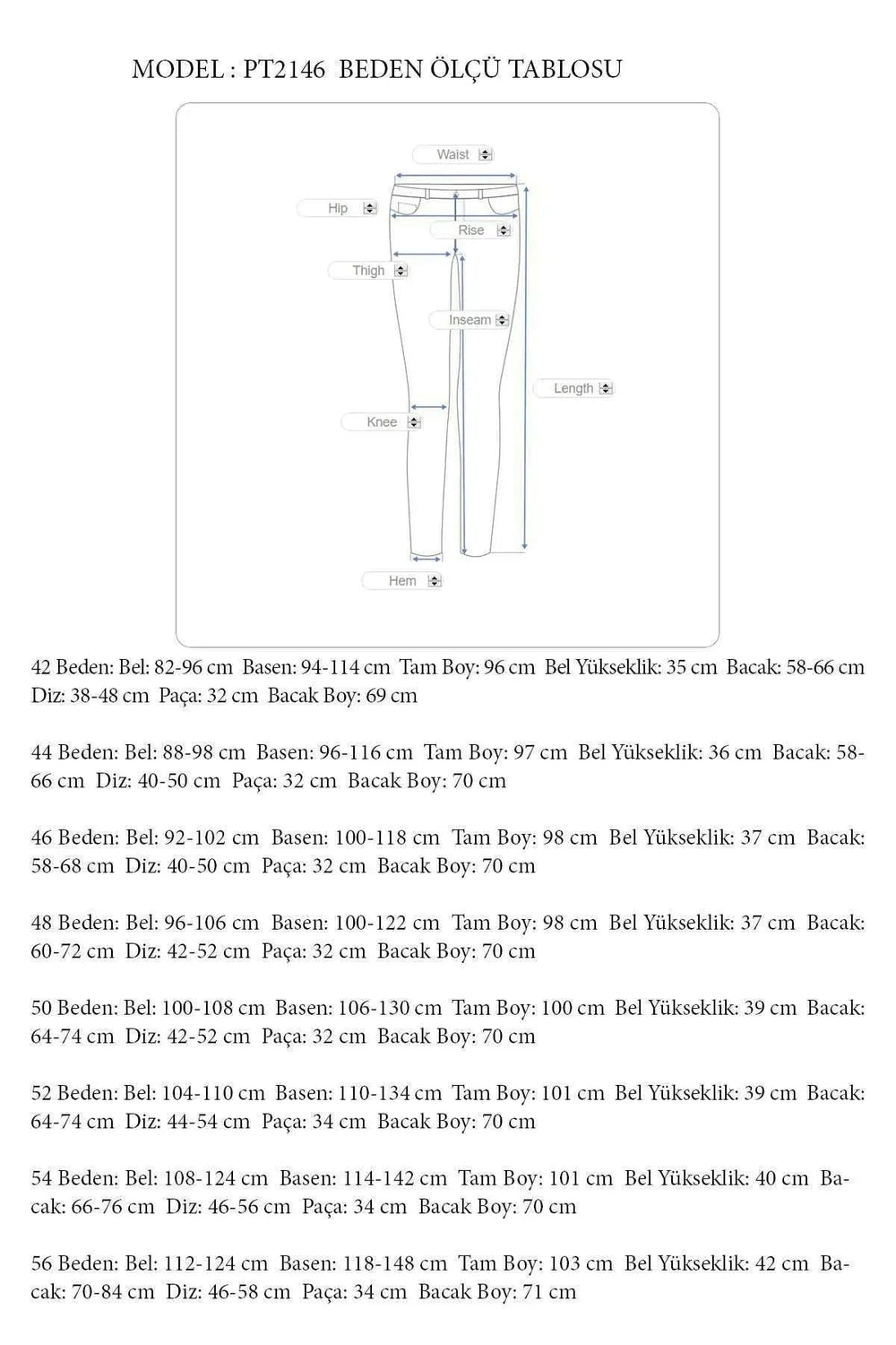 Büyük Beden Kadın Yüksek Bel Likralı Atlas Pantolon - Image 34