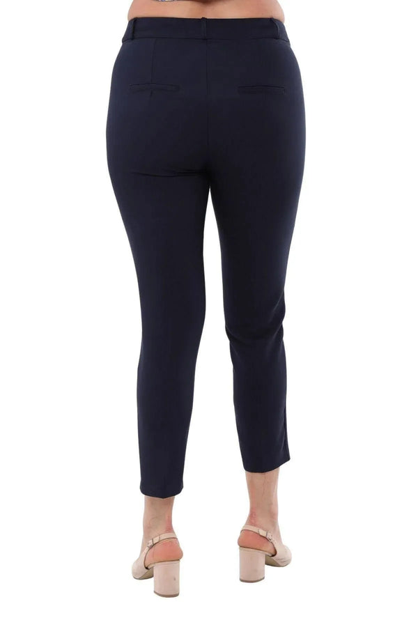 Büyük Beden Kadın Yüksek Bel Likralı Atlas Pantolon