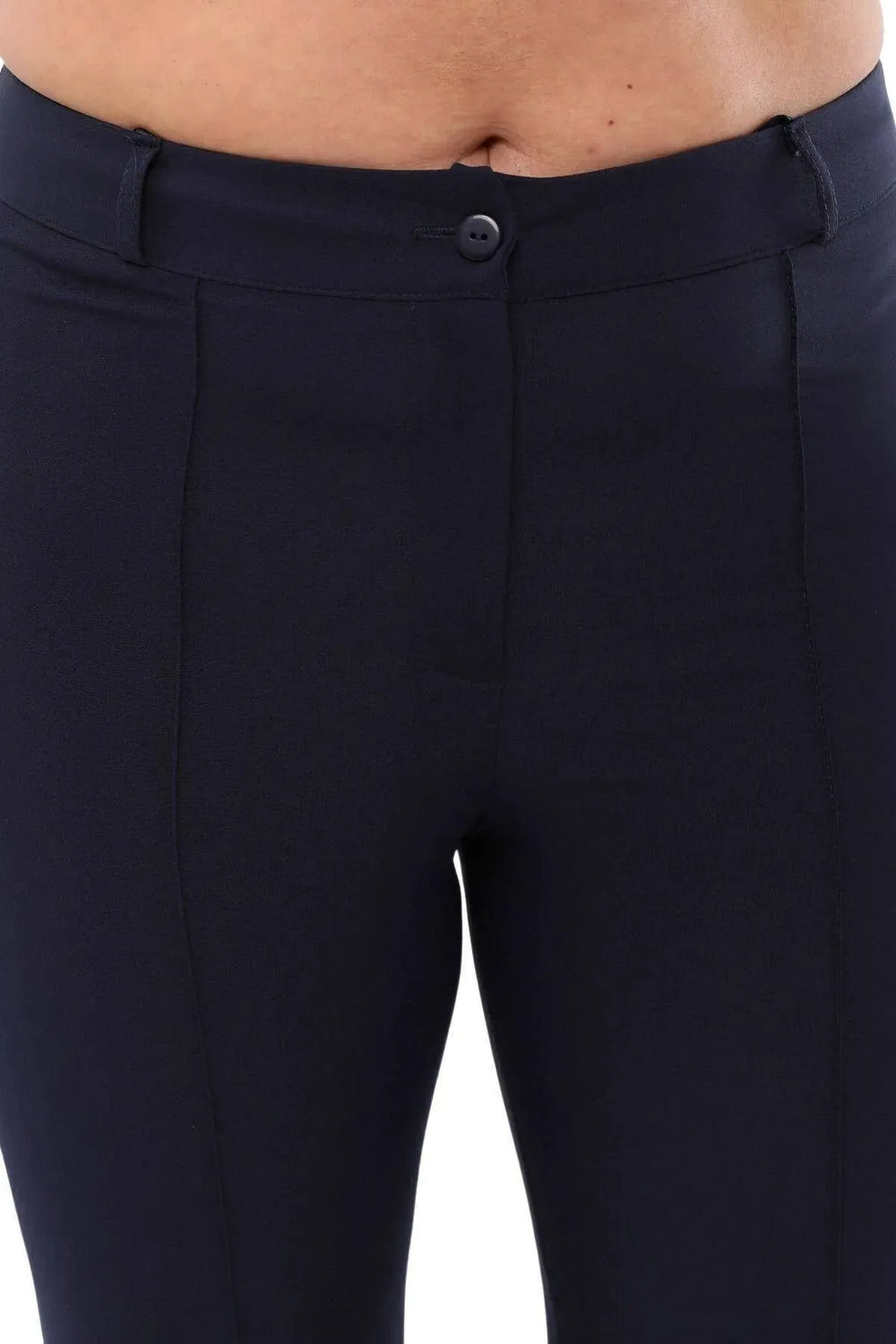 Büyük Beden Kadın Yüksek Bel Likralı Atlas Pantolon - Image 43